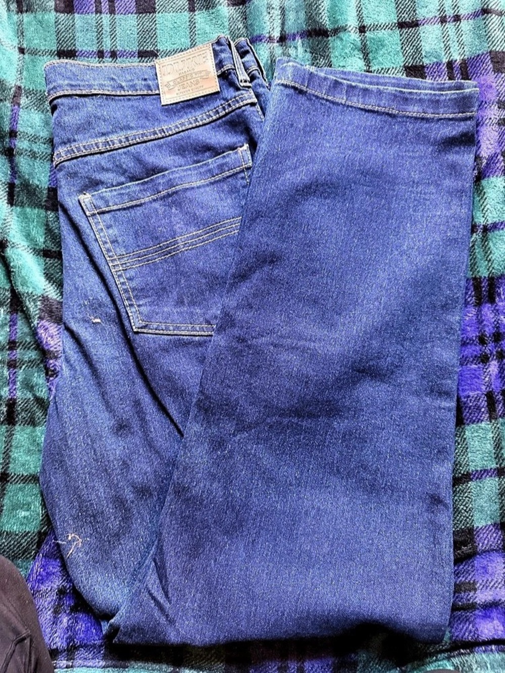 Duke Jeans Straight Leg Blue Waist 34